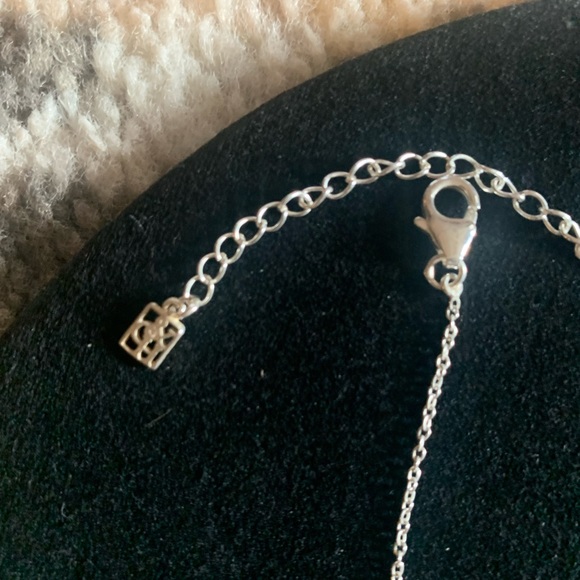 Sterling silver and crystal necklace - Picture 2 of 3